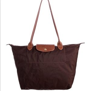 Longchamp Le Pliage Large Tote | Chocolate Brown